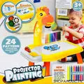 3 In 1 Kids Painting Drawing Activity Kit Projector Table (Random Color) My Store