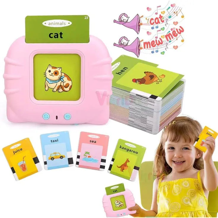 Education English Talking Flash Cards Learning Machine With Sound For Kids My Store